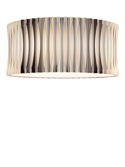 Där Netra 3 Light Flush Ceiling Light, Satin Bronze, 