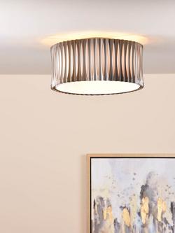 Där Netra 3 Light Flush Ceiling Light, Satin Bronze - view 2, 