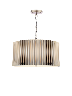 Där Netra 3 Light Pendant Ceiling Light, Satin Bronze, 