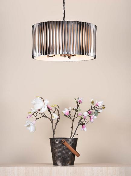 Där Netra 3 Light Pendant Ceiling Light, Satin Bronze - view 2, Bronze