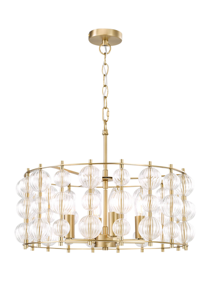 Där Yuridia Pendant Ceiling Light, Gold, Gold Gold