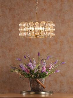 Laura Ashley Yuridia Pendant Ceiling Light, Gold - view 2, 