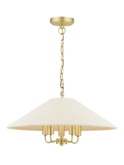 Laura Ashley Harland Pendant Ceiling Light, 50cm, Antique Brass, Brass