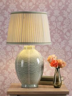 Laura Ashley Stannard Ceramic Base Table Lamp, Green - view 2, 