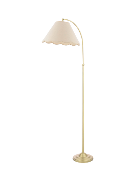 Laura Ashley Cordwell Floor Lamp, Antique Brass, Brass