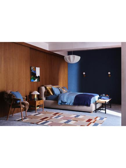 John Lewis Scandi Upholstered Platform Bed Frame, King Size, Latte - view 2, Latte