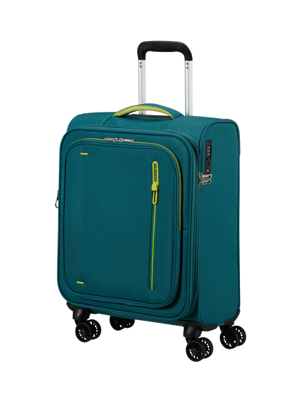 American Tourister Cloudrider 4-Wheel Expandable Cabin Suitcase, 43L, Green