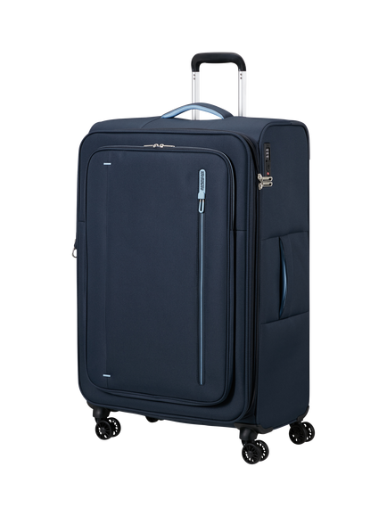 American Tourister Cloudrider 4-Wheel Expandable Large Suitcase, 118L, Navy