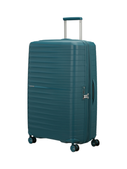 American Tourister Fastforward 78cm Expandable 4-Wheel Suitcase, 108/118L, Teal