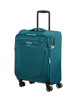 American Tourister Summerride 55cm 4-Wheel Cabin Suitcase 47L, Teal