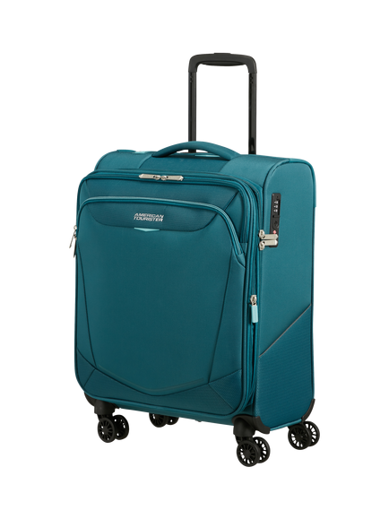 American Tourister Summerride 55cm 4-Wheel Cabin Suitcase 47L, Teal