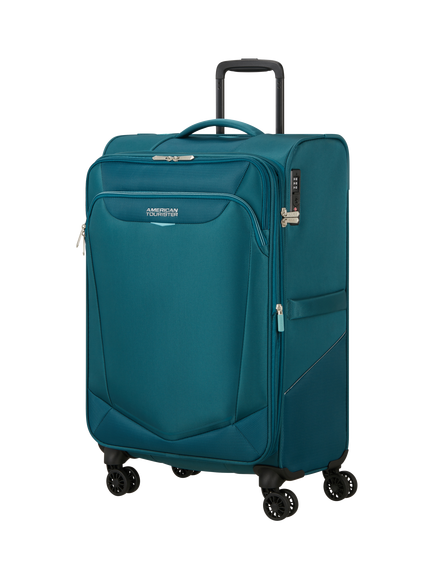 American Tourister Summerride 69cm 4-Wheel Medium Suitcase, 76L, Teal