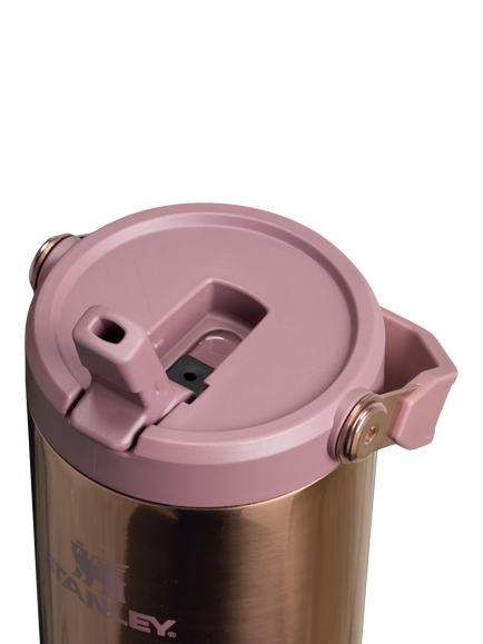 Stanley AeroLight IceFlow Flip Straw 2.0 Stainless Steel Leak-Proof Tumbler, 890ml, Polished Rose Gold - view 2, Polished Rose Gold