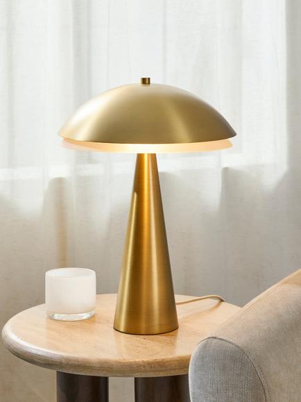 John Lewis Kiro Table Lamp, Antique Brass - view 2, Antique Brass