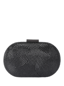 Carvela Pietra Hard Clutch Bag, Black, Black