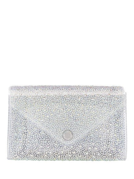 Carvela Positano Vinyl Embellished Clutch Bag, Blue