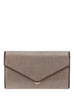 Carvela Spiral Envelope Clutch Bag, Brown