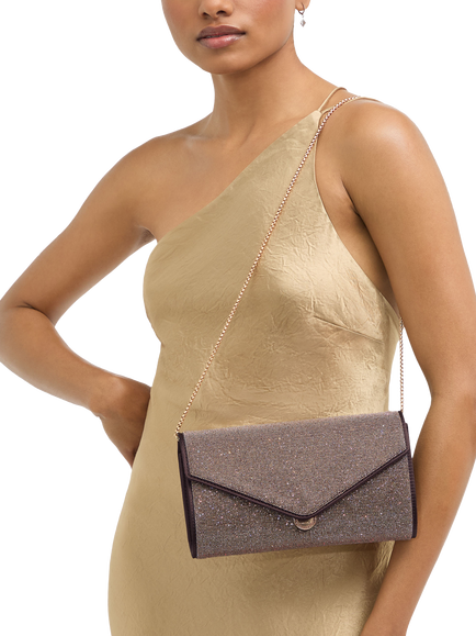Carvela Spiral Envelope Clutch Bag - view 2, Brown