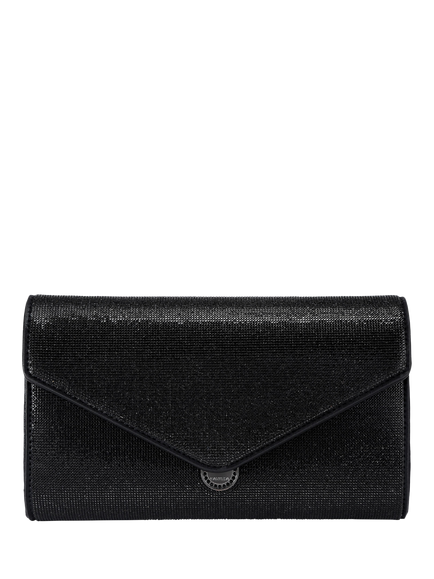 Carvela Spiral Envelope Clutch Bag, Black