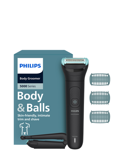 Philips BodyGroom 5475/15 5000 Series Body Groomer, Black, Black