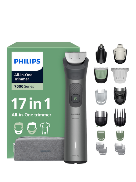 Philips 7000 Multigroom 17-in-1 Hair & Beard Trimmer MG7941/15, Grey, Grey