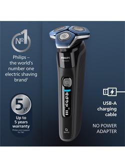 Philips 7000 Series S7886/58 Electric Shaver, Black - view 2, Black