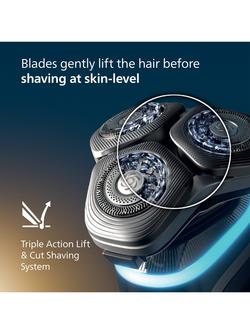 Philips XP9204/30 i9000 Prestige Shaver Wet & Dry Electric Shaver with Skin IQ Technology, Slate - view 2, Slate