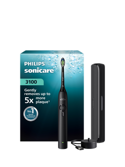 Philips Sonicare HX4033/32 3100 Electric Toothbrush & Travel Case, Black, Black