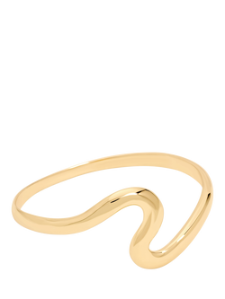 Jon Richard Polished Swirl Bangle, Gold