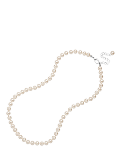 Jon Richard 6mm Pearl Necklace, Cream, Cream