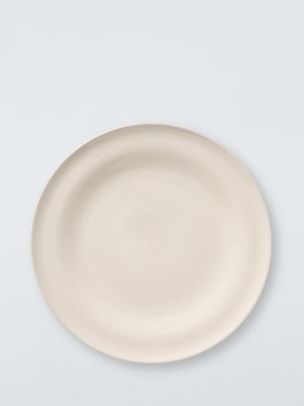 John Lewis Scandi Stoneware Dinner Plate, 27.8cm, Natural, Natural