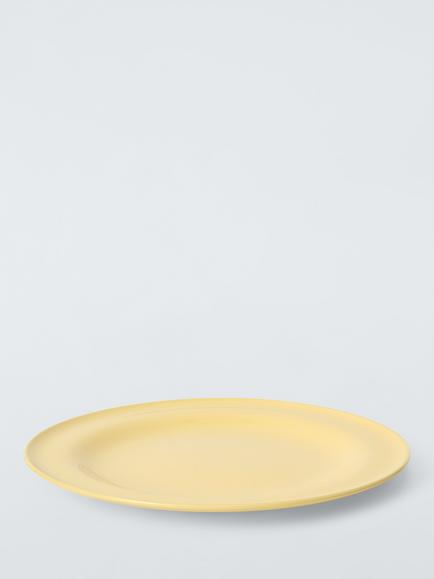 John Lewis Scandi Stoneware Dinner Plate, 27.8cm, Yellow - view 2, Yellow
