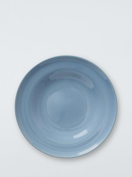 John Lewis Scandi Stoneware Side Plate, 21.9cm, Blue, Blue