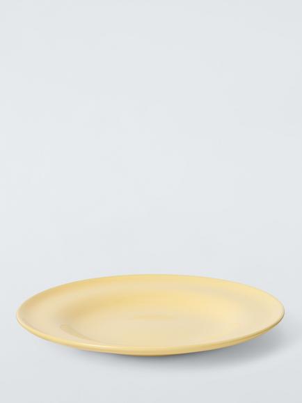 John Lewis Scandi Stoneware Side Plate, 21.9cm, Yellow - view 2, Yellow
