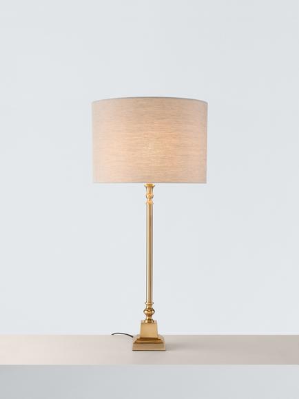 John Lewis Mora Lamp Base, Gold - view 2, Gold