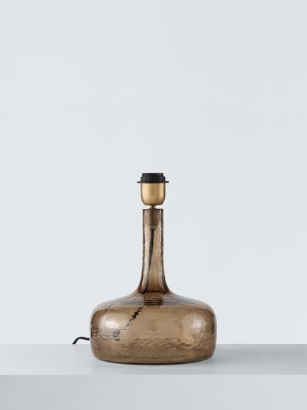 John Lewis Novy Glass Lamp Base, Brown, Glass