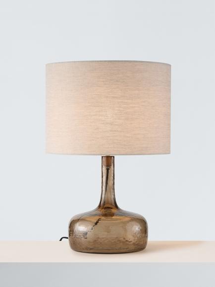 John Lewis Novy Glass Lamp Base, Brown - view 2, Glass