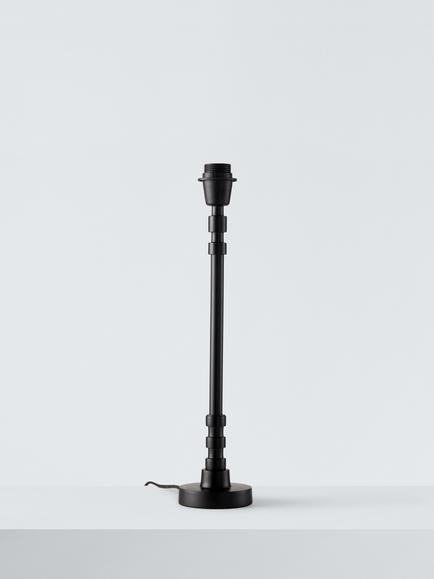 John Lewis Roza Table Lamp Base, Black, Black