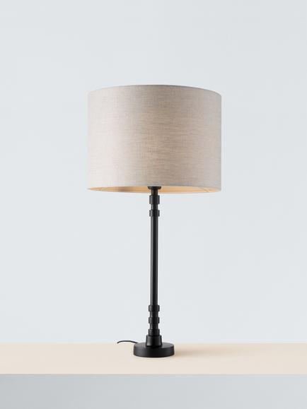 John Lewis Roza Table Lamp Base, Black - view 2, Black