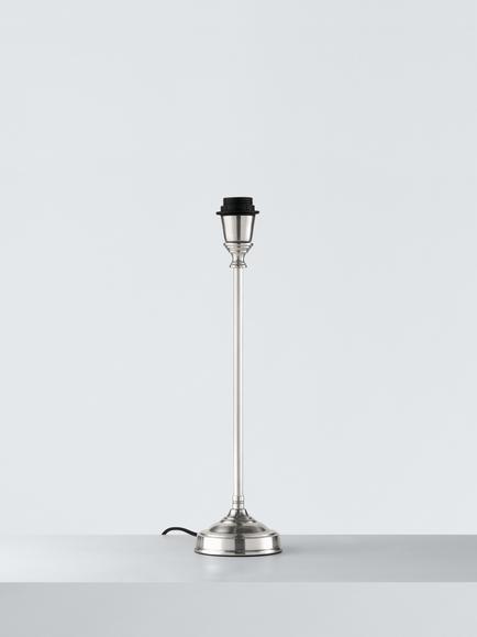 John Lewis Shelley Table Lamp Base, Silver, Silver