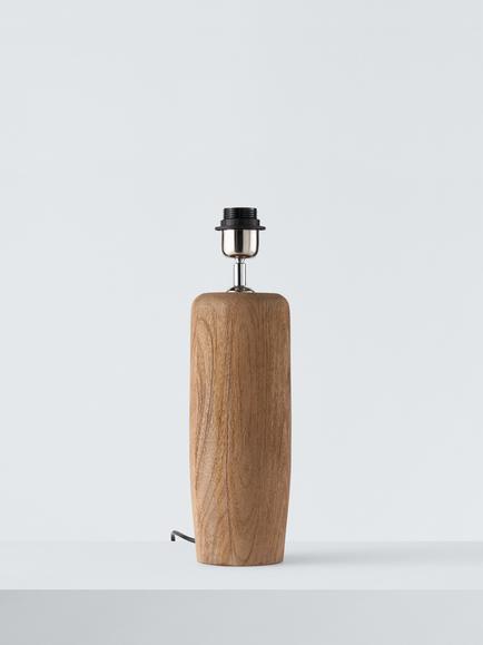 John Lewis Stour Mango Wood Table Lamp Base, Natural, Mangowood