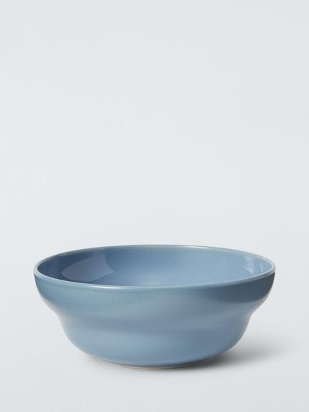 John Lewis Scandi Stoneware Cereal Bowl, 16cm, Blue, Blue