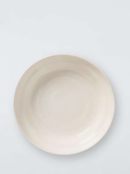 John Lewis Scandi Stoneware Pasta Bowl, 22.8cm, Natural - view 2, Natural