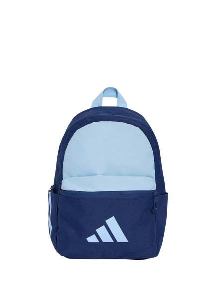 adidas Little Kids' Logo Backpack, Blue, Dark Blue/ Glow Blue