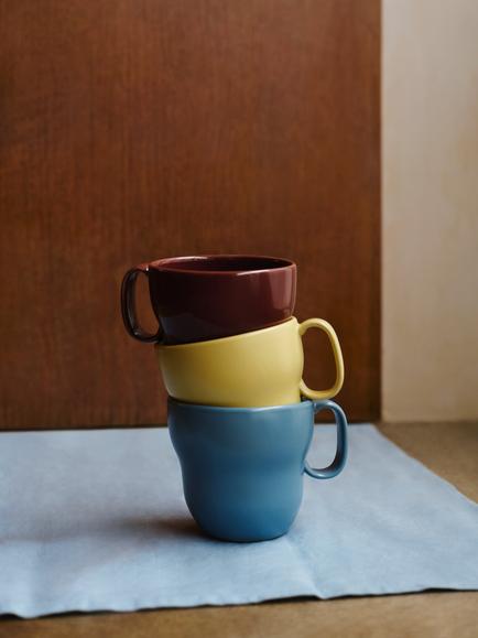 John Lewis Scandi Stoneware Mug, 345ml, Brown - view 2, Brown