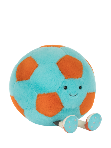 Jellycat Amuseables Jellycat Football Soft Toy, Blue