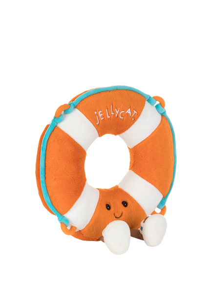 Jellycat Amuseables Life Ring Soft Toy, Orange