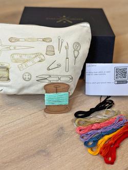 Chasing Threads Craft Tools Zipped Pouch Embroidery Kit - view 2, Multi