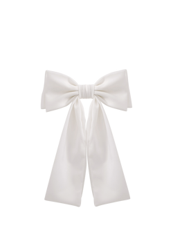 Jon Richard Bridal Satin Bow, Ivory, Ivory