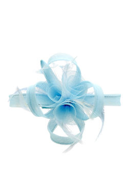 Jon Richard Small Clip Fascinator, Sky Blue, Sky Blue